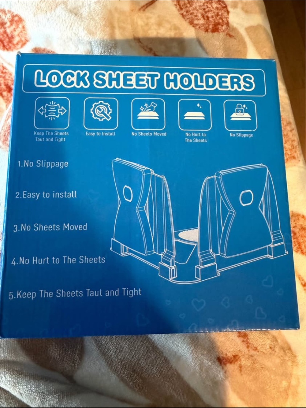 Bed sheet holders with lock clips and enhanced straps new - Picture 9 of 10